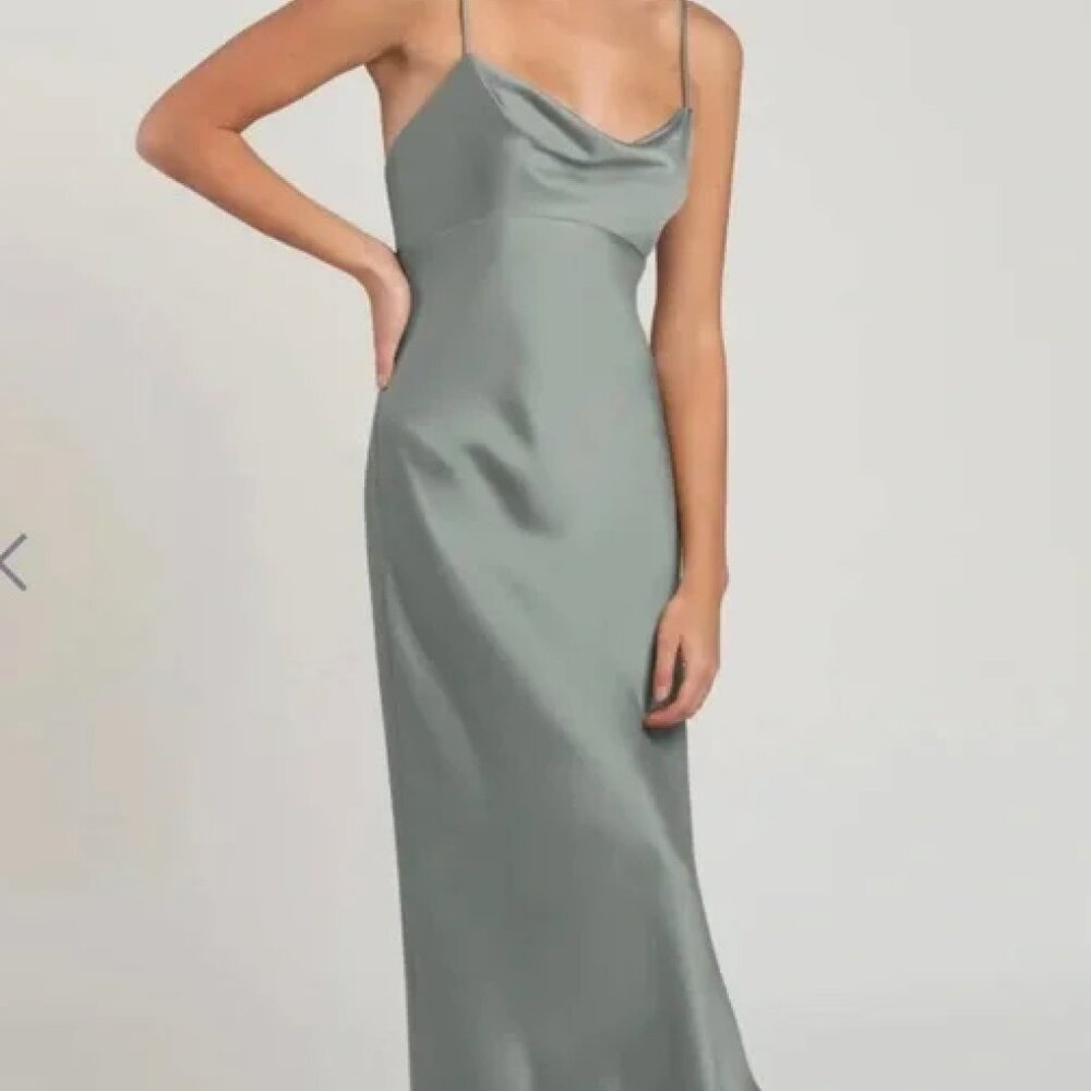 Jenny Yoo Adele Dress in Moss